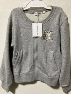 タグ付き未使用　クラウンバンビグレー フクロウ刺繍ジャケット KM