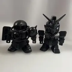 【限定】エコプラ ガンダム & ザクII 2体組立済BB戦士版ジャンク