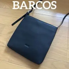 BARCOS バルコス ショルダーバッグ ポシェット ブラック レザー 美品