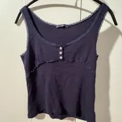 brandy melville ネイビー タンクトップのサムネイル