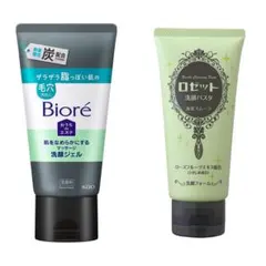 ビオレ おうちdeエステ 洗顔ジェル 炭 / ロゼット 洗顔パスタ 海泥スムースのサムネイル