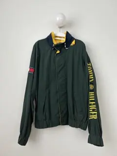 90s TOMMY HILFIGER ダークグリーン セーリングジャケット