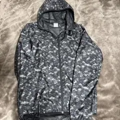 PUMA フード付きナイロンジャケット S/P ブラック迷彩