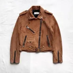 美品 COACH suède leather riders jacket