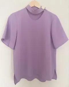 ZARA WOMAN ラベンダー 半袖シャツ M 春夏