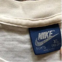 XS-S,M 美品　ナイキNIKE青タグの超ビンテージ白Ｔシャツ