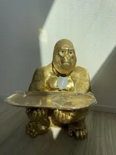 KARE モンキー ゴリラ オブジェ フィギュア ゴールド アート 金運 入手