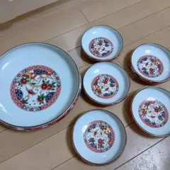 大人気【未使用品】古伊万里　絵変わり平鉢揃　有田焼　林斎　金彩古伊万里　間取花紋 大人気【未使用品】古伊万里 絵変わり平鉢揃 有田焼 林斎 金彩古伊万里