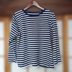 ボーダー長袖Tシャツ　長袖カットソー