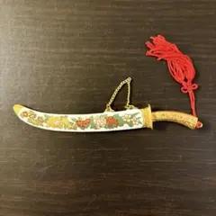 【未使用】中国伝統工芸 景泰藍 七宝焼 宝剣型ペーパーナイフ レターオープナー