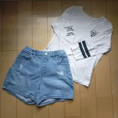 女の子140 トップスボトムスセット