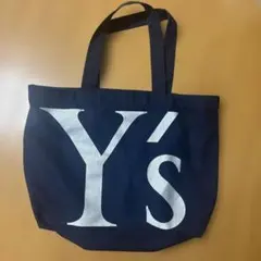 Y’s ワイズ ビッグロゴ トートバッグ ネイビー キャンバス 大容量のサムネイル