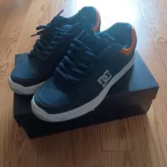 DC SHOES スニーカー ネイビー オレンジ