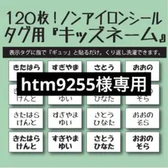 htm9255様専用 リピ割 キッズネーム アイロン不要 お名前布シール タグ用