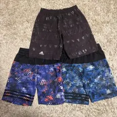 adidas アディダス ハーフパンツ 3点セット 130