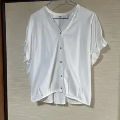 BEAMS HEART ホワイト 半袖シャツ