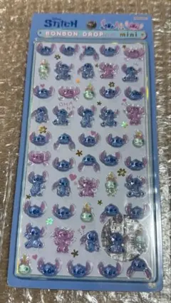 ボンボンドロップシールミニ　ディズニー　スティッチ