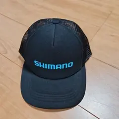 新品未使用☆シマノ　キッズ　帽子　キャップ　紺　ネイビー　夏用　メッシュのサムネイル