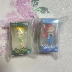 ディズニー ガチャガチャ Qposket ティンカーベル アリエル