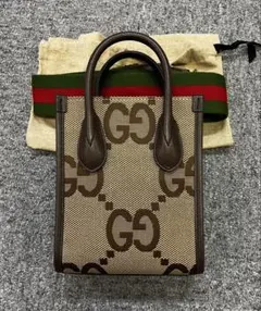 GUCCI グッチ ジャンボGG 2WAY ミニトートバッグ ショルダーバッグ
