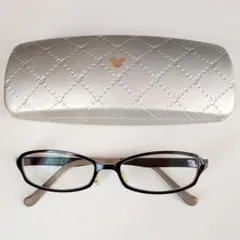 Zoff Mickey Mouse オーバルフレームメガネ&メガネケース