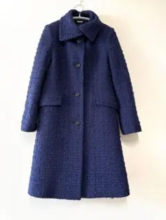 DKNY ダナキャランニューヨーク ウール88% ロングコート 黒 Lサイズ