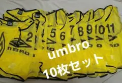 収納袋付き アンブロ 番号 ビブス 10枚セット