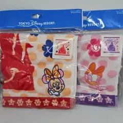 最終価格【新品】TDR・ウォッシュタオル(ミニー&ディジー2枚)セット