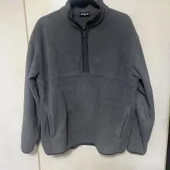 オールドUNIQLO フリース ハーフジップ グレー XL