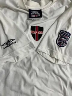 UMBRO 00sイングランド代表Tシャツ トレーニングシャツ サッカーホワイト