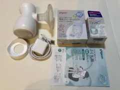 ピジョン さく乳器 電動 handy fit + フリーザーパック、アダプタ付き