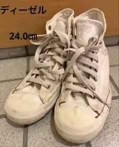 DIESEL ハイカットスニーカー ホワイト　24.0㎝のサムネイル