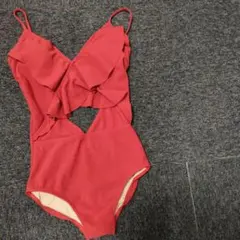 PEACH JOHN ワンピース水着 レッド Sサイズ