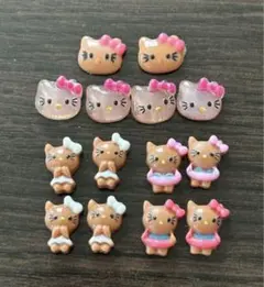 Hello Kitty Nail Art Parts (Set of 14)
