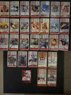 ワンピースカードゲーム 赤デッキパーツセット 113枚まとめ売り