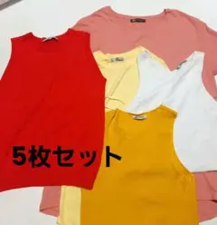 ザラ ZARA 訳有り トップス まとめ売り 5枚セット ダメージ セット