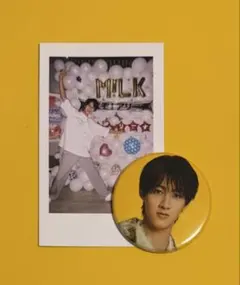 M!LK 曽野舜太 チェキ風トレカ エビバディグッジョブ！ 特典 缶バッジ