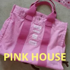 お値下 PINK HOUSE キャンバストートバッグ Mサイズ