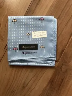 Aquascutum 水色 ハンカチ 傘　easy care 洗って干すだけのサムネイル