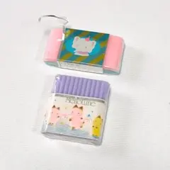 ■ サンリオ 昭和レトロ 消しゴムセット メローチューン ぞう うさぎ ■ □ サンリオ 昭和レトロ 消しゴムセット メローチューン ぞう うさぎ