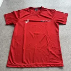 asics ハンドボールシャツ JAPAN XL 赤