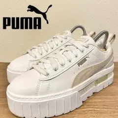 PUMA MAYZE LTH WNS WHITE プーマ メイズ レザー