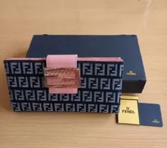 【極希少・未使用】FENDI　ズッキーノ　札入れ長財布　付属品完備　ヴィンテージのサムネイル