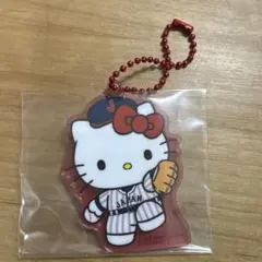 タイトーくじ 侍ジャパン×サンリオ F賞 アクリルキーホルダー ハローキティ