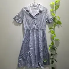 エヘカ ソポ　花柄ワンピース　フレアスカート　ehka sopo　M　綿