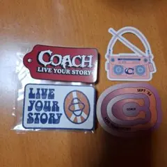 COACH ステッカー 3枚セット LIVE YOUR STORY