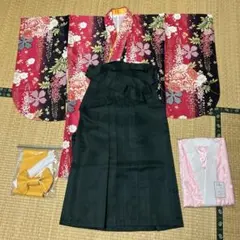 京越 子供用袴 160cmサイズ 花柄 卒業式