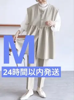 reca ぺプラムベスト　パンツ　セットアップ