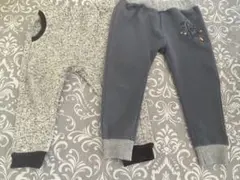 フリース　裏起毛　ロングパンツ 100cm