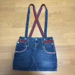 平成 ギャル 紐付きデニムスカート